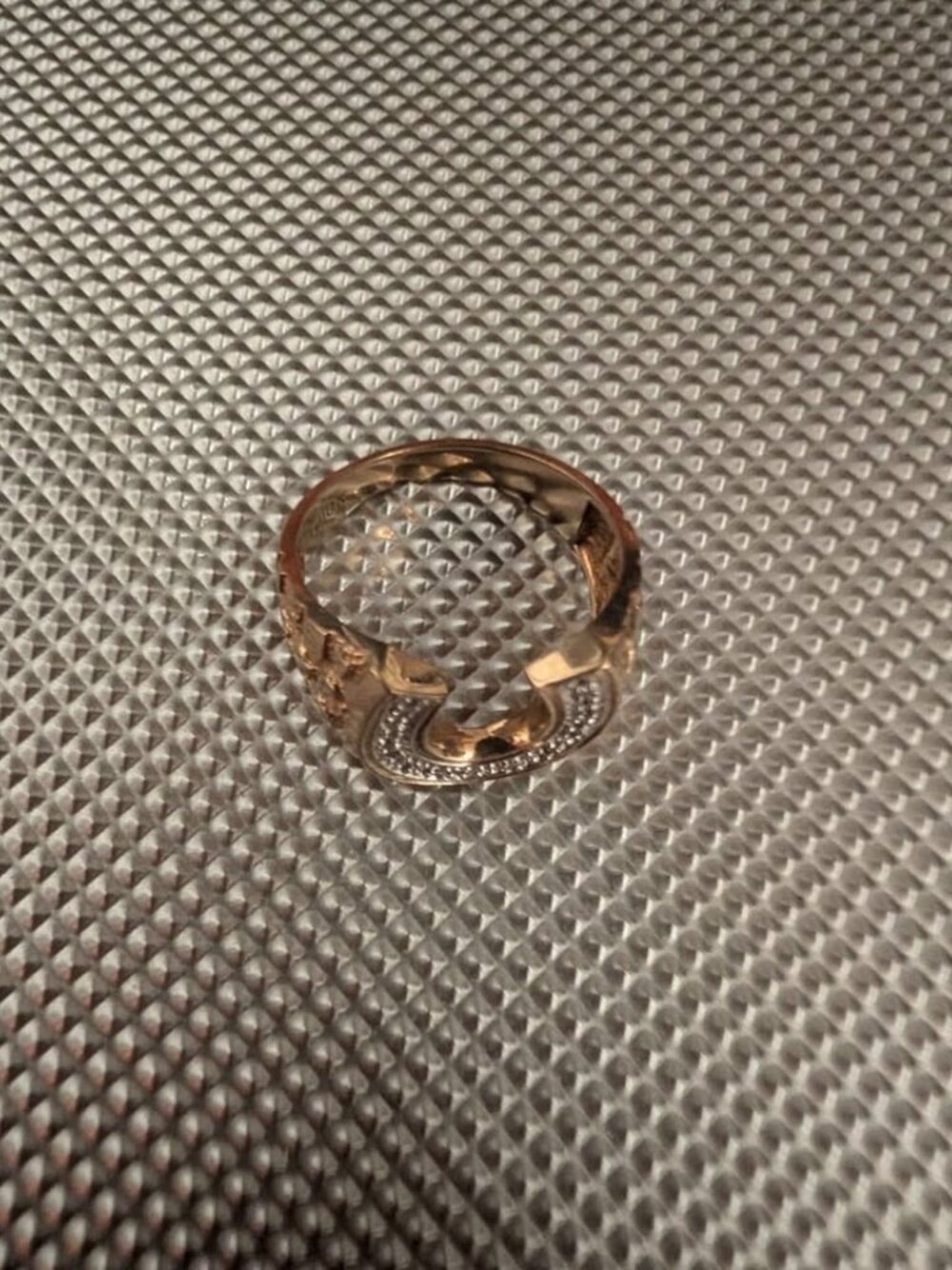 10k Gold size 9.5 Men's Horseshoe Landman Cowboy Ring - Picture 9 of 9